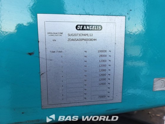 德安吉利斯低平板半挂车