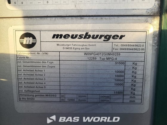 Meusburger 帘式半挂车
