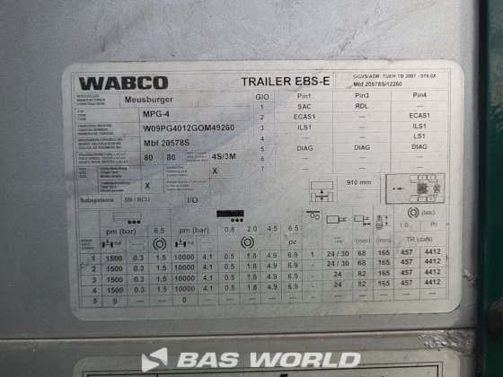 ミュースブルガー カーテンサイド セミトレーラー