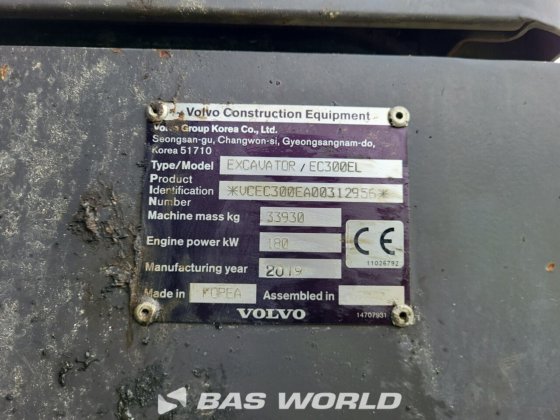 沃尔沃 EC300 E L 履带式挖掘机