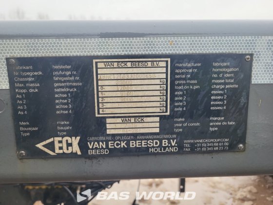 ヴァンエック コンテナ シャーシ