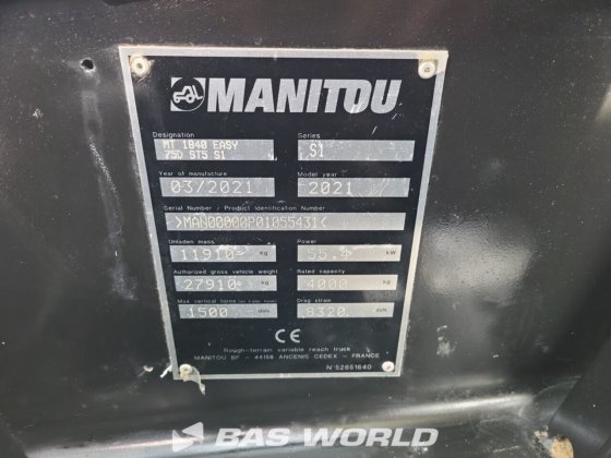 马尼托 MT1840 伸缩臂叉装机