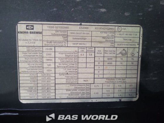 Tracon 封闭箱式半拖车