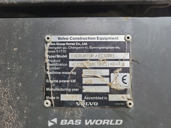 沃尔沃 EC300 E L 履带式挖掘机