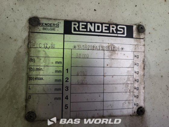 renders closed box半挂车