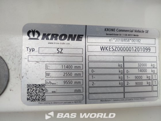 クローネ・クローズドボックス・セミトレーラー