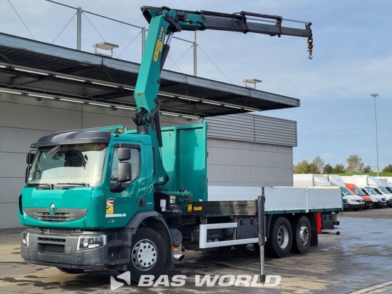 ルノー プレミアム 380 6X2 フラットベッドトラック