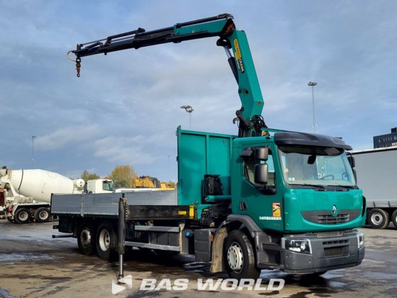 ルノー プレミアム 380 6X2 フラットベッドトラック