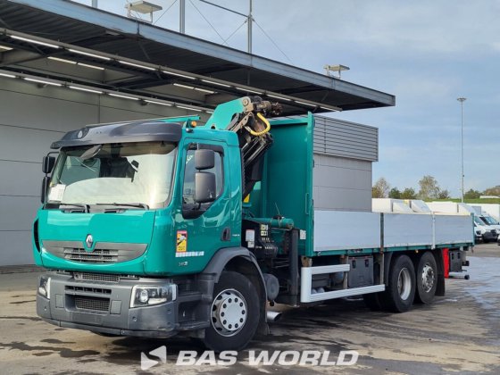 ルノー プレミアム 380 6X2 フラットベッドトラック