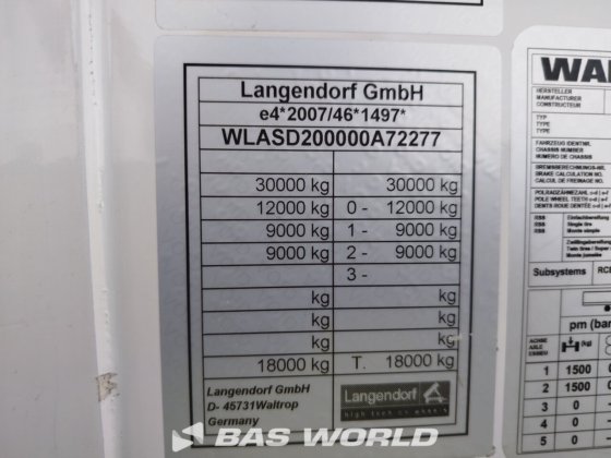 ランゲンドルフ クローズドボックス セミトレーラー