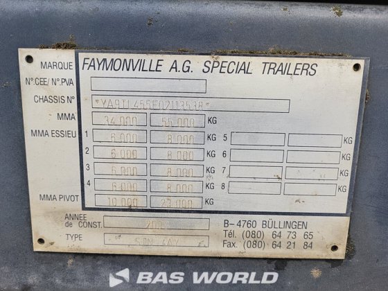 フェイモンビル ローローダー・セミトレーラー