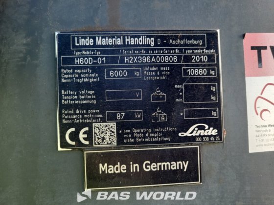 林德 H60D-01 叉车
