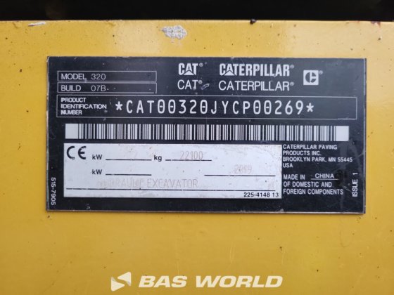 卡特彼勒 320 07B 履带挖掘机