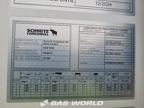 施密茨冷藏半挂车