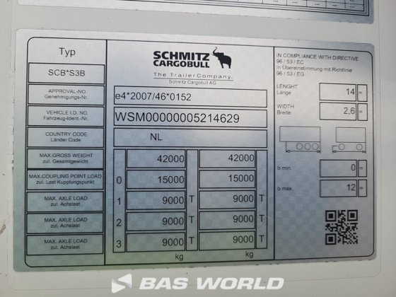 施密茨冷藏半挂车