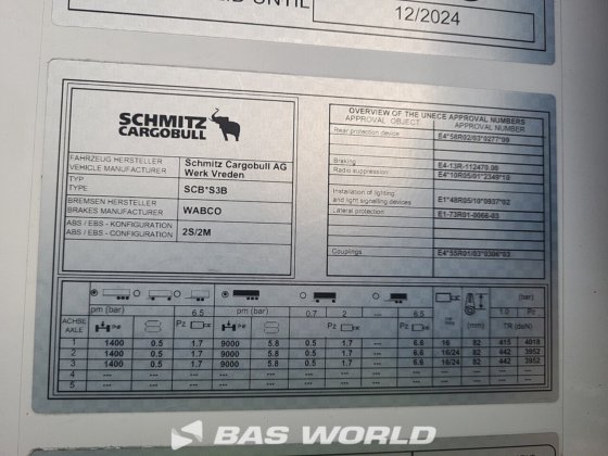 施密茨冷藏半挂车