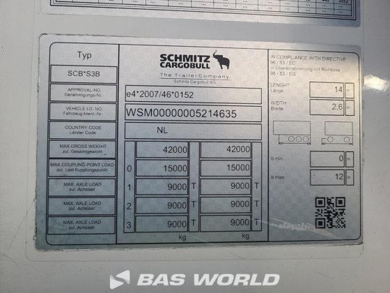 施密茨冷藏半挂车