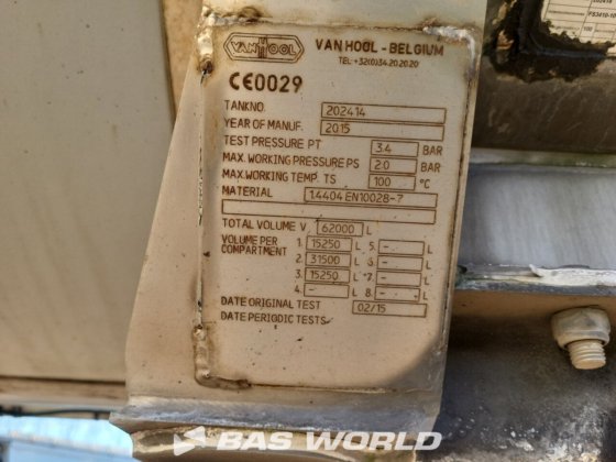 Van Hool 罐式半拖车