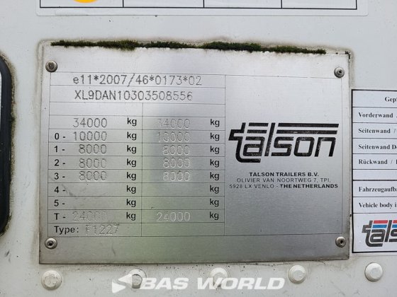 タルソン クローズドボックス セミトレーラ