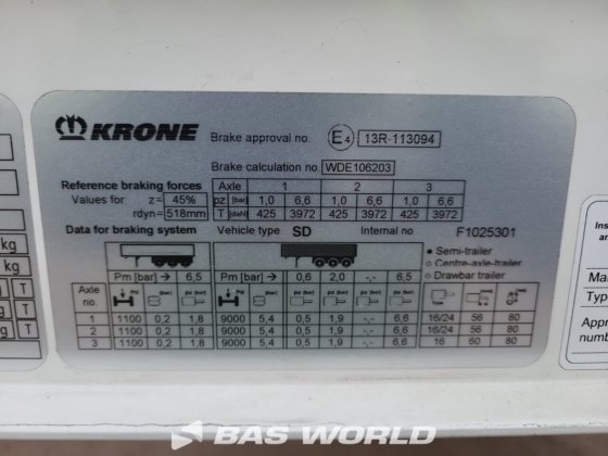 クローネカーテンサイドセミトレーラー