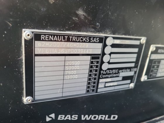 ルノー T 520 4X2 トラクターユニット