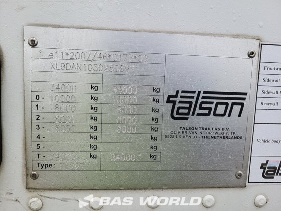 タルソン クローズドボックス セミトレーラ