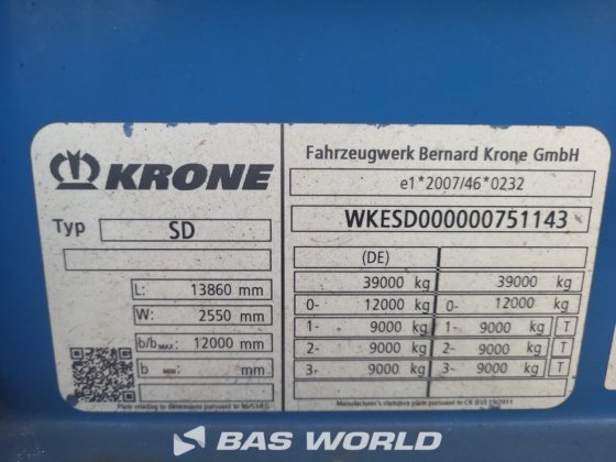 Krone 帘式半挂车