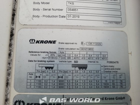 Krone 冷藏半挂车