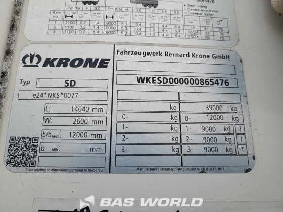 Krone 冷藏半挂车