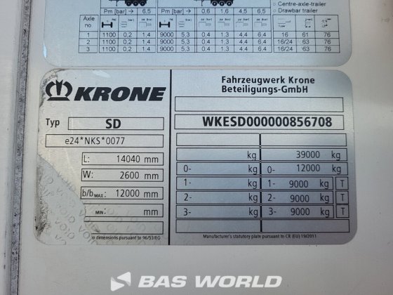 Krone 冷藏半挂车