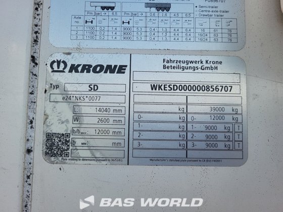クローネ冷凍セミトレーラ