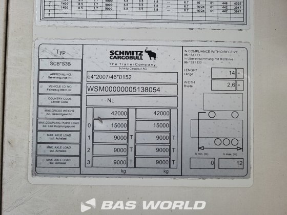 施密茨冷藏半挂车