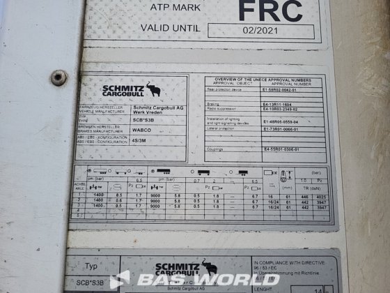 施密茨冷藏半挂车