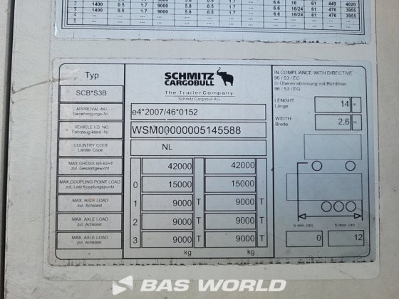 施密茨冷藏半挂车
