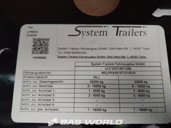 System Trailers 封闭箱式半拖车