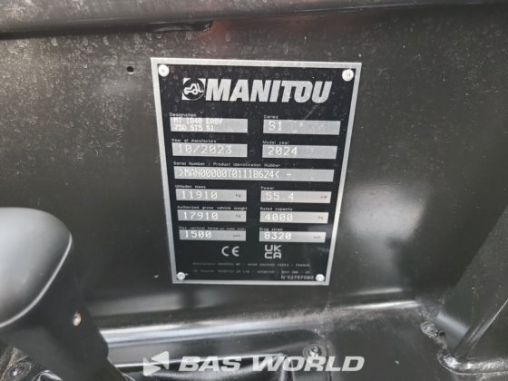 马尼托 MT1840 伸缩臂叉装机