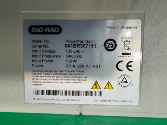 Bio-Rad PowerPac Basic 408156