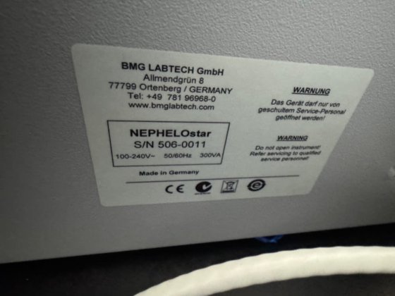 BMG Labtech NEPHELOstar Plus Microplate