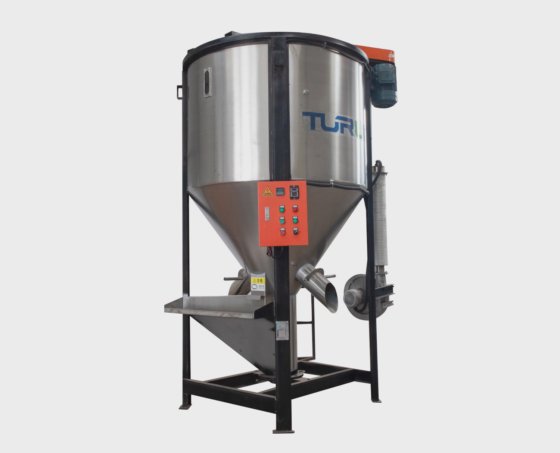 Vertical Mixing Machine Makes Materials