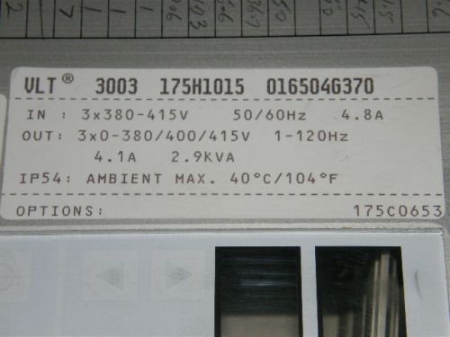 丹佛斯VLT 3003 175H1015 变速器
