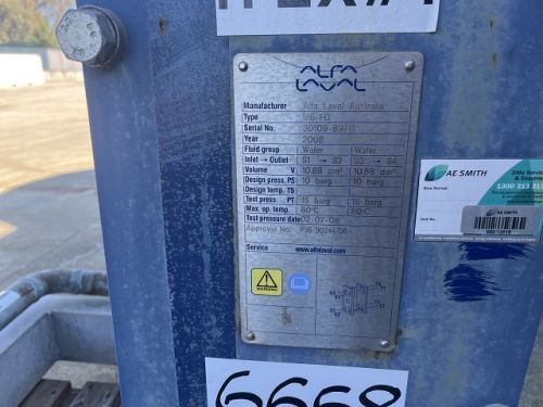 2008 阿法拉伐 M6-FJ 钢板