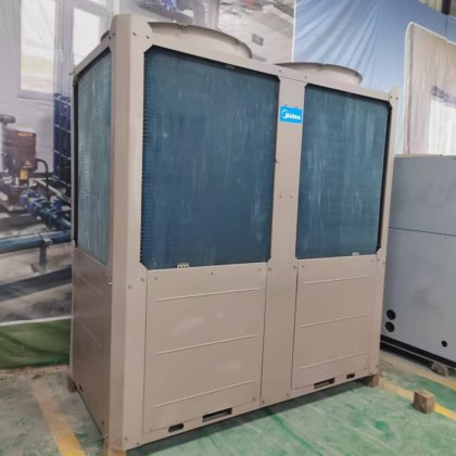 二手美的风冷热泵模块机组冷水机制冷设备商用中央空调设计安装