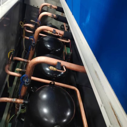 风冷模块130kw东元二手中央空调机组单冷型40匹风冷冷水机