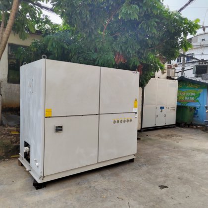 二手水冷柜机约克中央空调9成新印刷厂制冷设备节能高效降温恒温
