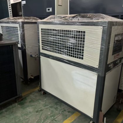 二手空调统益牌5匹风冷冷水机自动设备降温节能冷冻机源头直供
