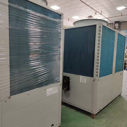 二手风冷涡旋式冷水热泵机组40匹盾安中央空调冷暖型冷水机双用