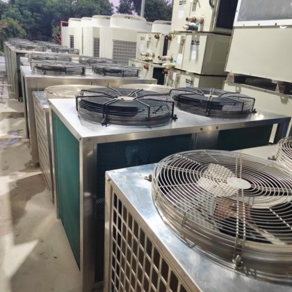 二手10匹空气源热泵304不锈钢防腐蚀中央热水器冷水机冷暖两用