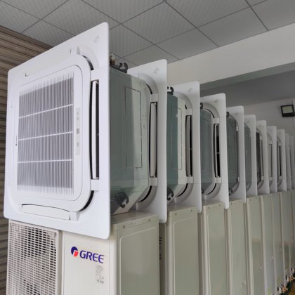 5匹天花机中央空调八面出风嵌入式吸顶机写字楼车间专业制冷设备