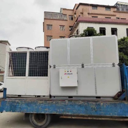 二手中央空调洁净风冷柜式空调机组99新20匹净化冷水机源头厂商