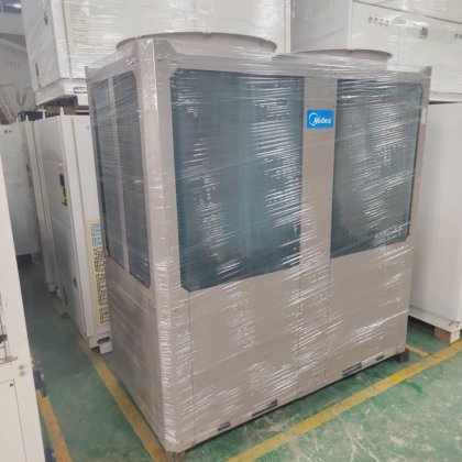 美的二手中央空调 40匹冷水机 130千瓦制冷量 风冷热泵模块